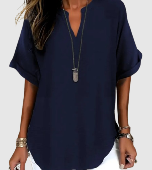 maisonnox® | Losvallende effen blouse