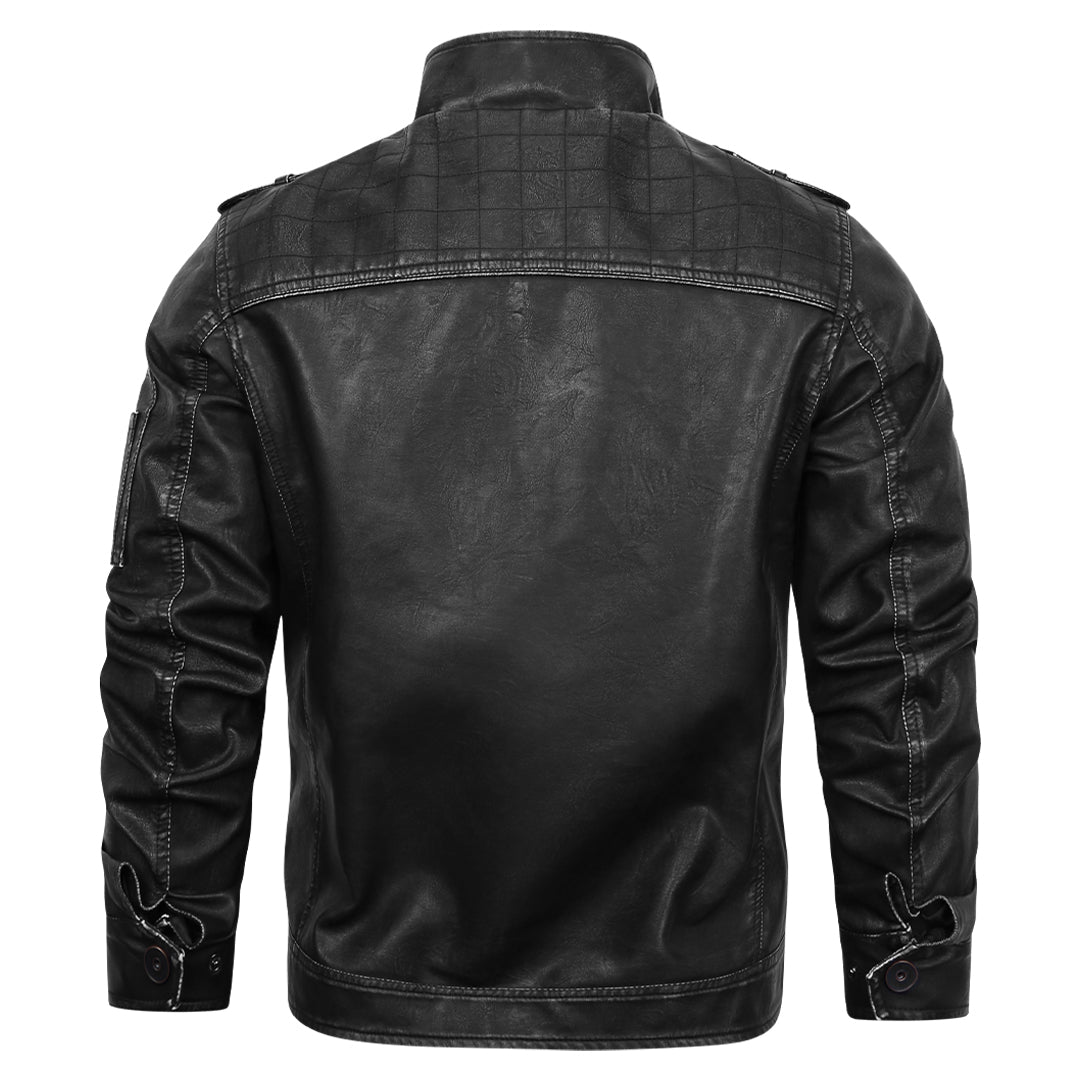 MaisonNox®  | Ritsen & Rock Leren Jas