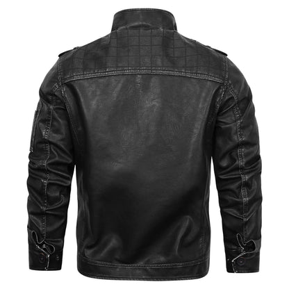 MaisonNox®  | Ritsen & Rock Leren Jas