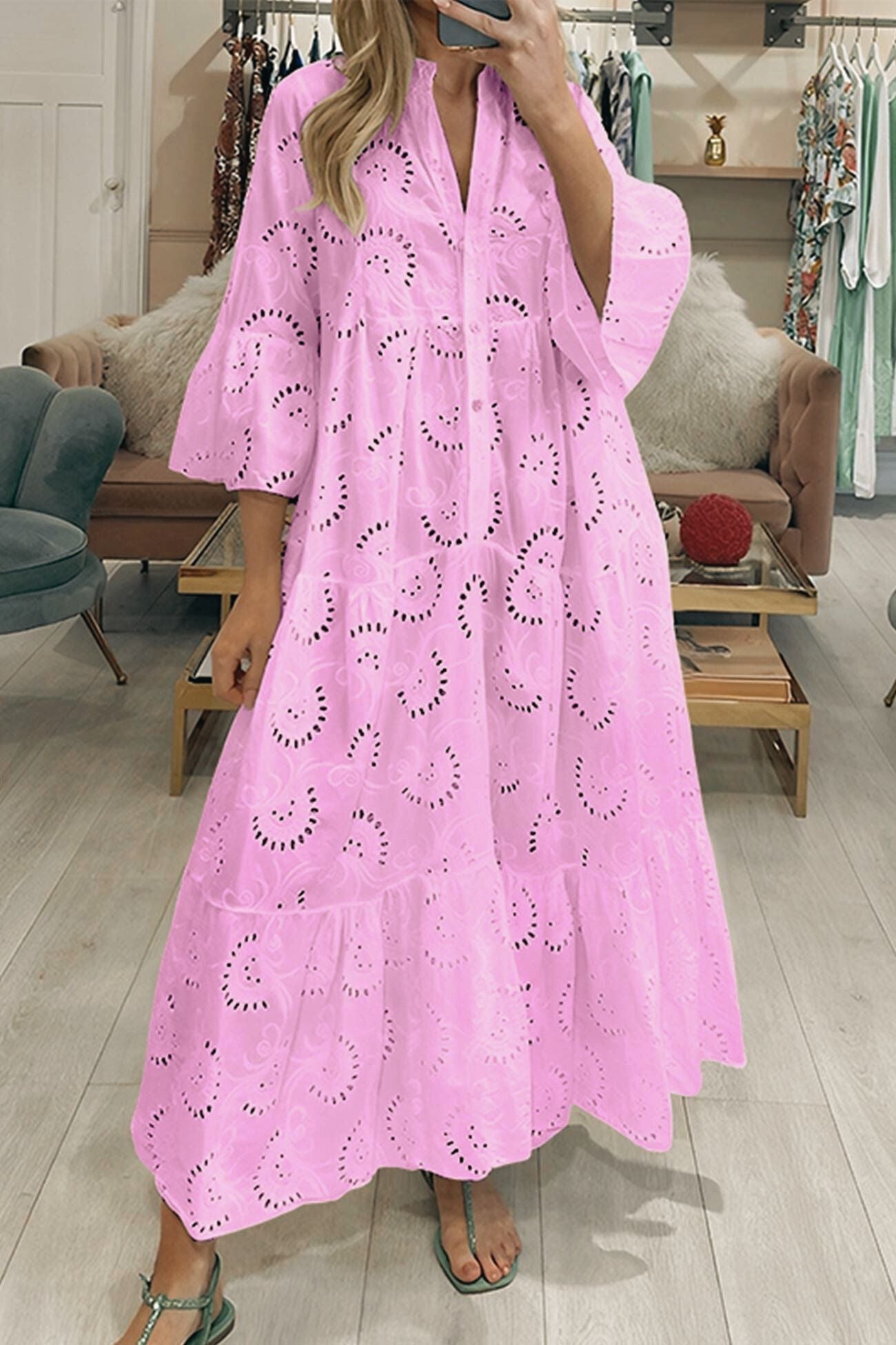 MaisonNox® | Lange jurk met elegante stijl en dagelijks comfort voor de zomer en informele gelegenheden