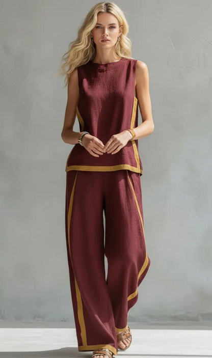 maisonnox® | Elegante set van katoen en linnen
