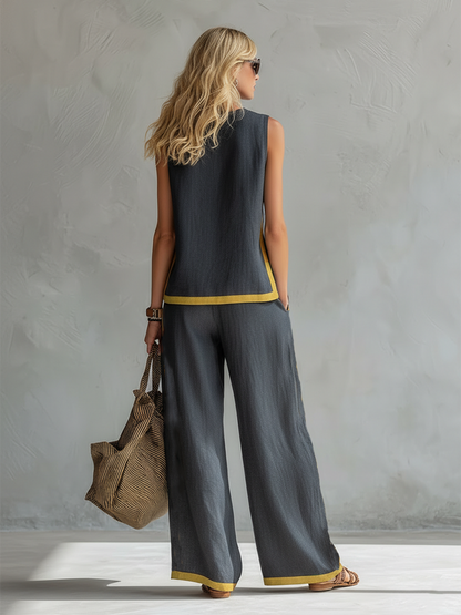 maisonnox® | Elegante set van katoen en linnen