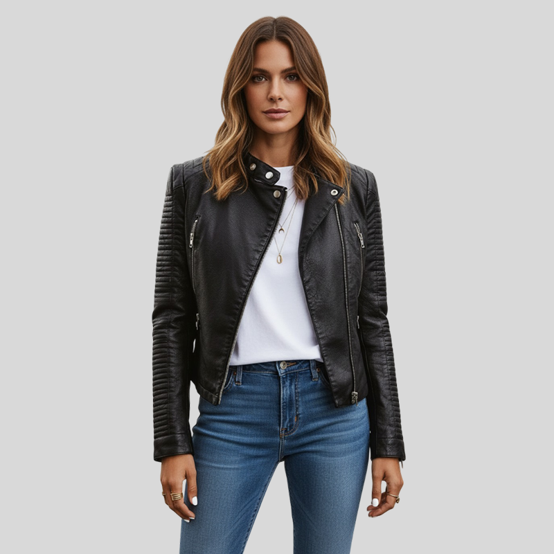 MaisonNox® | Elegante leren jas