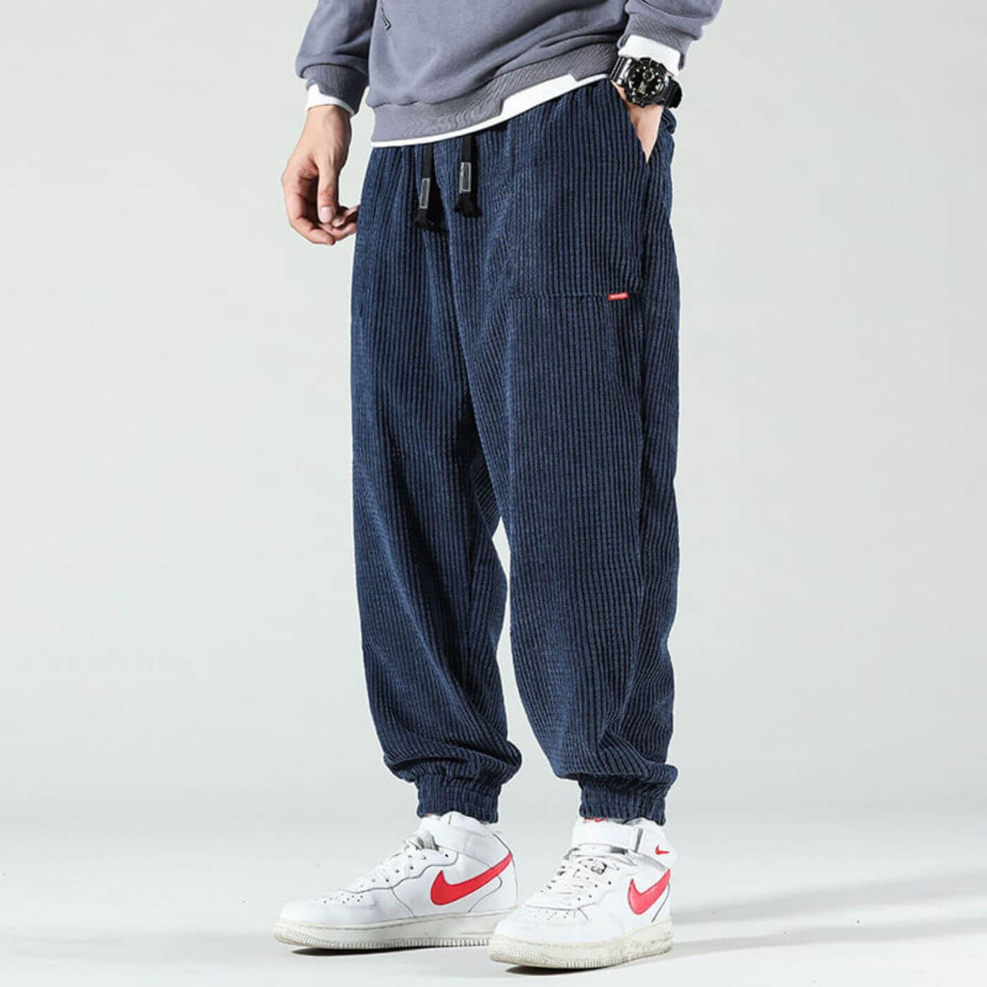 MaisonNox® | Heren Joggingbroek van Ribfluweel