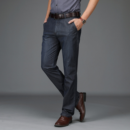 MaisonNox® | Jean Van Rekbaar Denim Met Een Klassieke Pasvorm Voor Mannen