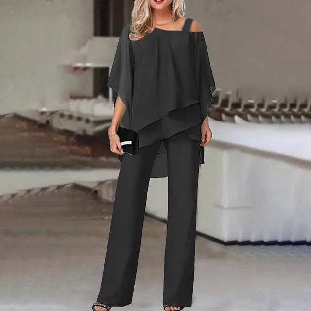 maisonnox® | Gelaagde Top met Broek