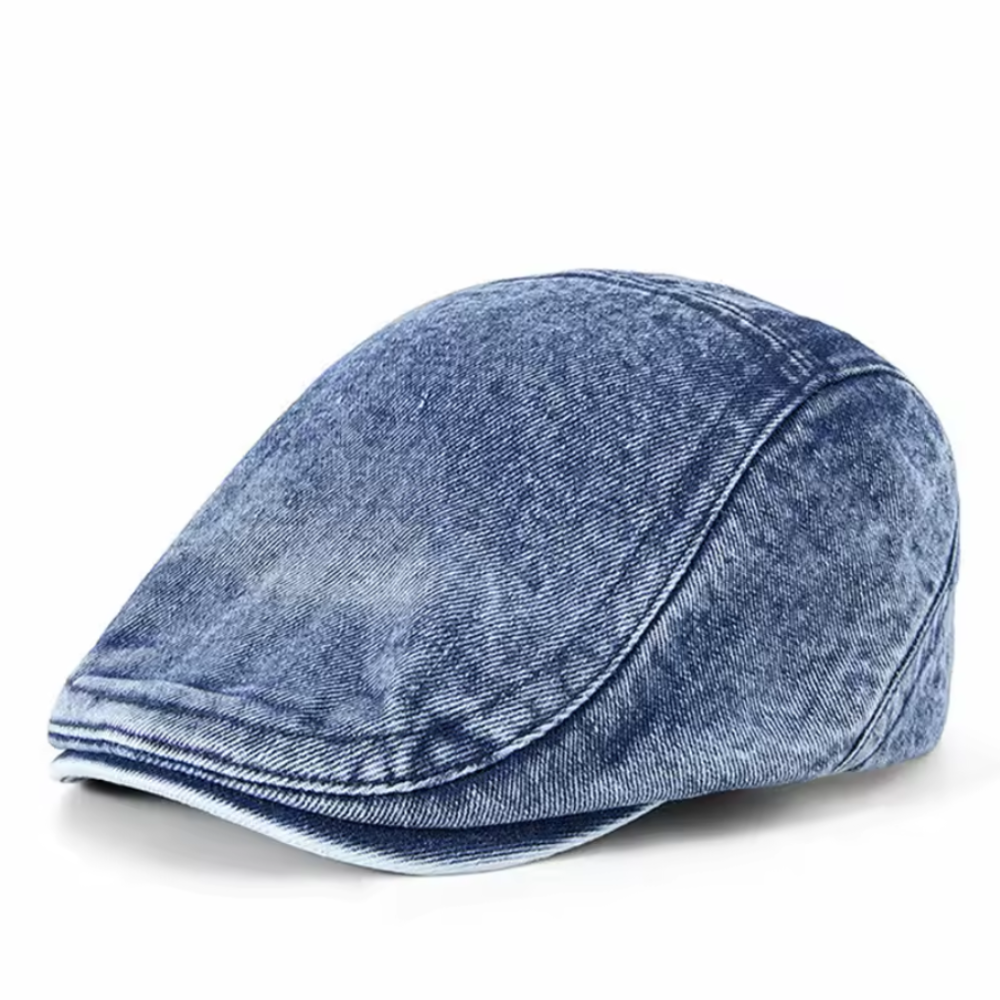 maisonnox® | Denim Flat Cap met Vintage Uitstraling (TIJDELIJK 1+1 GRATIS!)