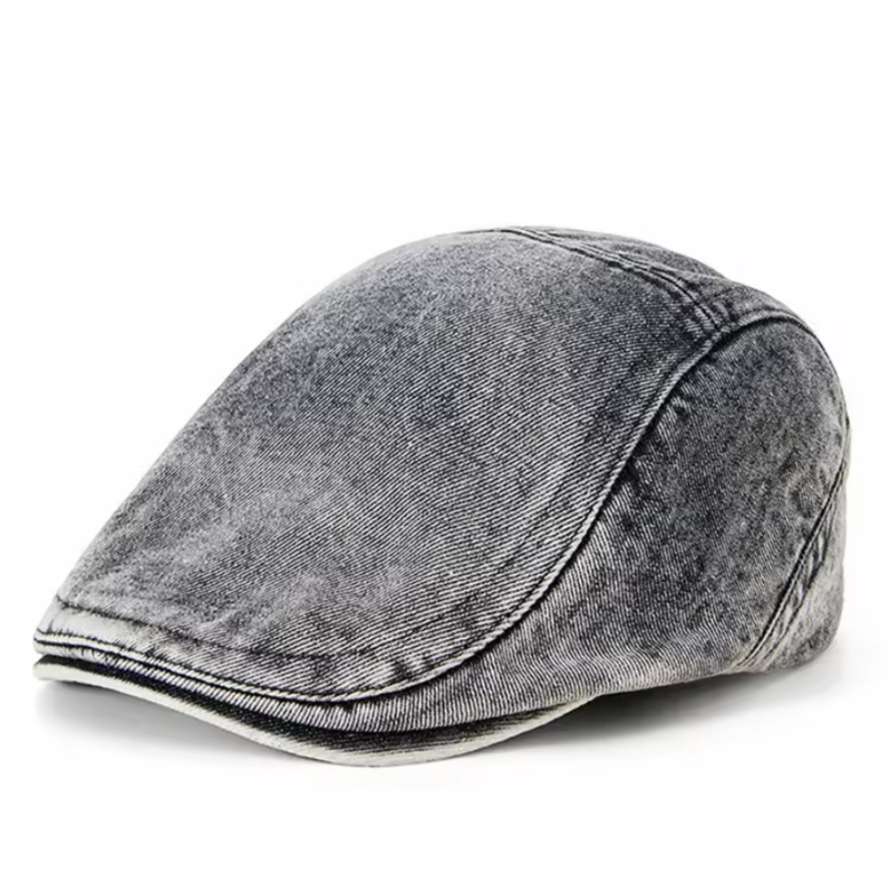 maisonnox® | Denim Flat Cap met Vintage Uitstraling (TIJDELIJK 1+1 GRATIS!)