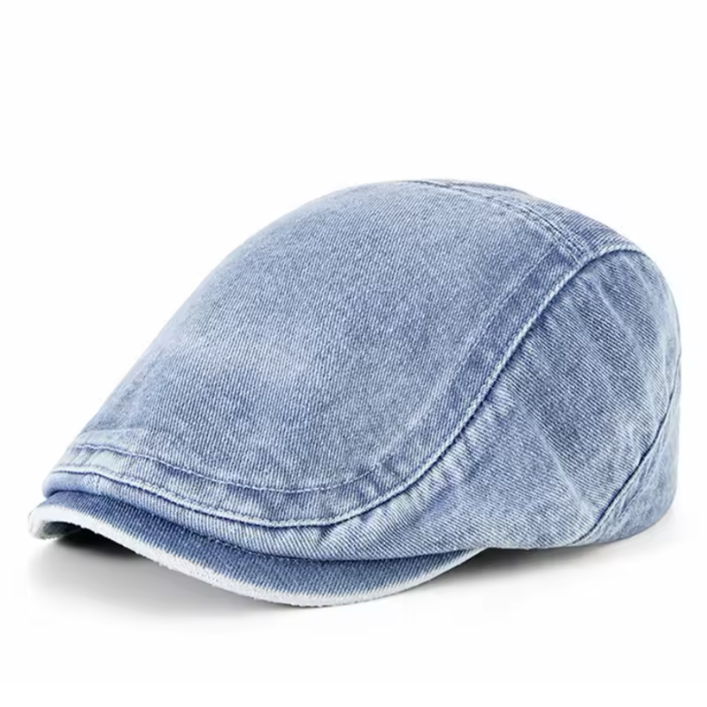 maisonnox® | Denim Flat Cap met Vintage Uitstraling (TIJDELIJK 1+1 GRATIS!)