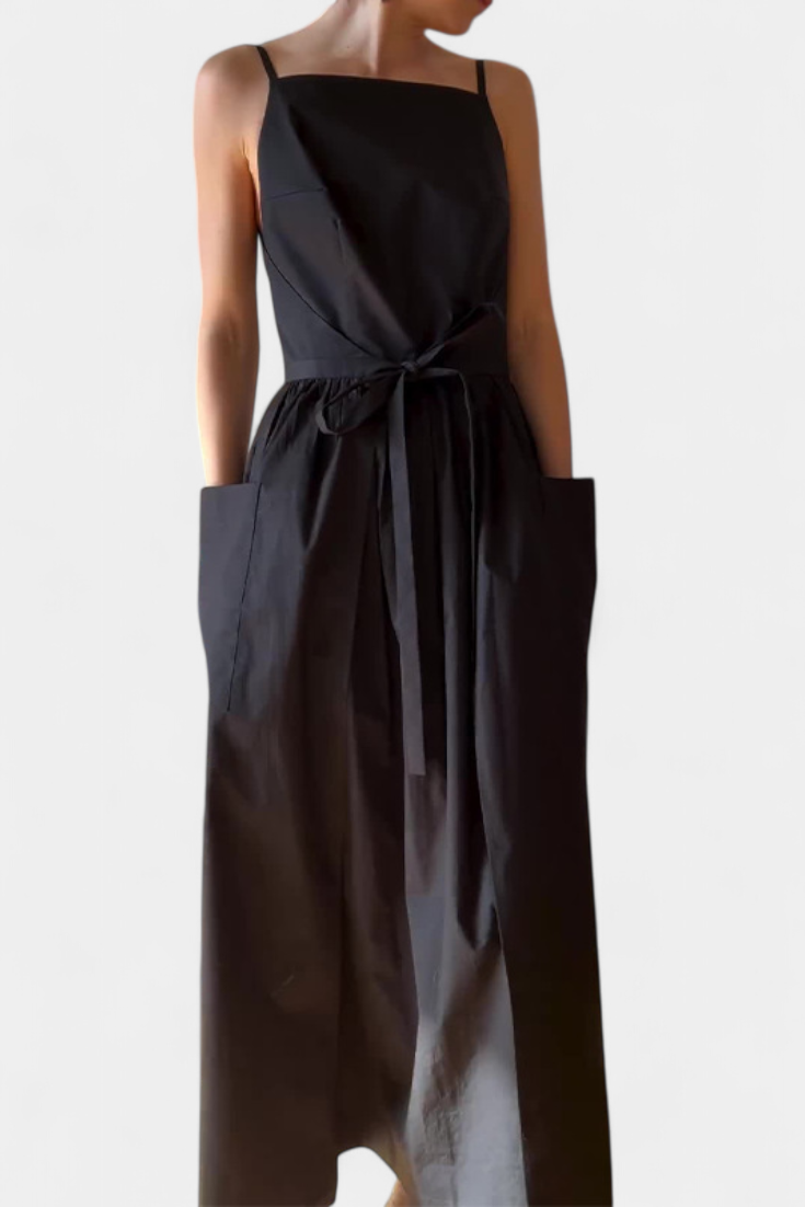 MaisonNox® | Lange Jurk met Verstelbare Lussen voor Romantische Stijl en Zomerse Comfort