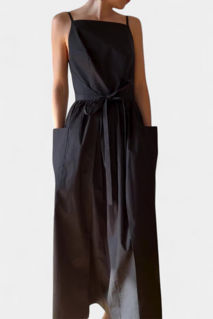 MaisonNox® | Lange Jurk met Verstelbare Lussen voor Romantische Stijl en Zomerse Comfort