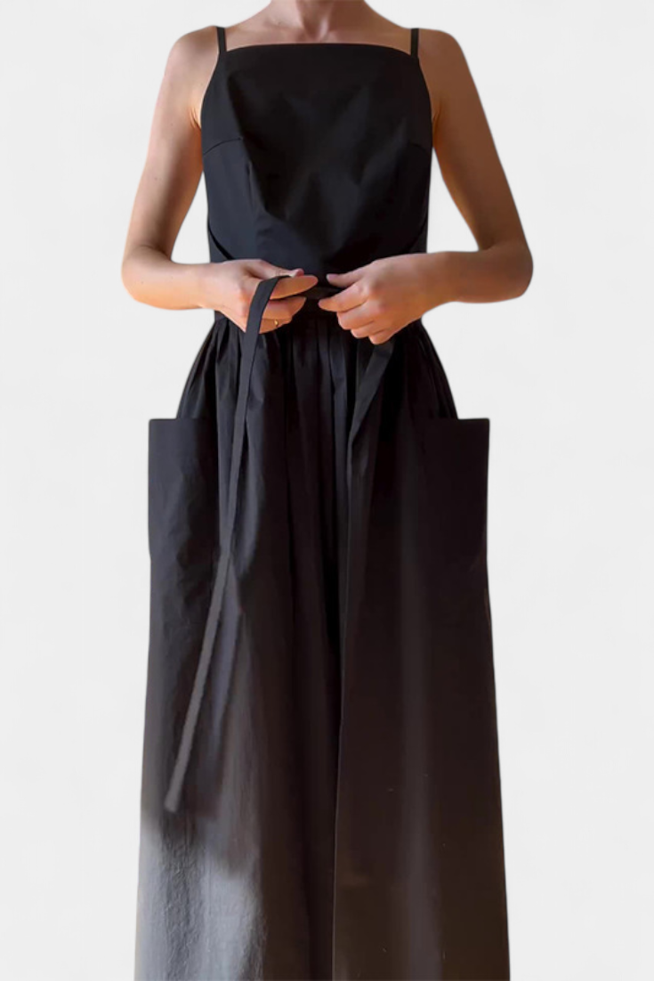MaisonNox® | Lange Jurk met Verstelbare Lussen voor Romantische Stijl en Zomerse Comfort