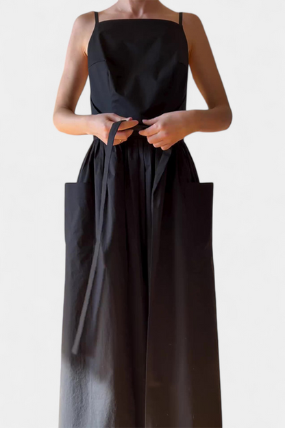 MaisonNox® | Lange Jurk met Verstelbare Lussen voor Romantische Stijl en Zomerse Comfort