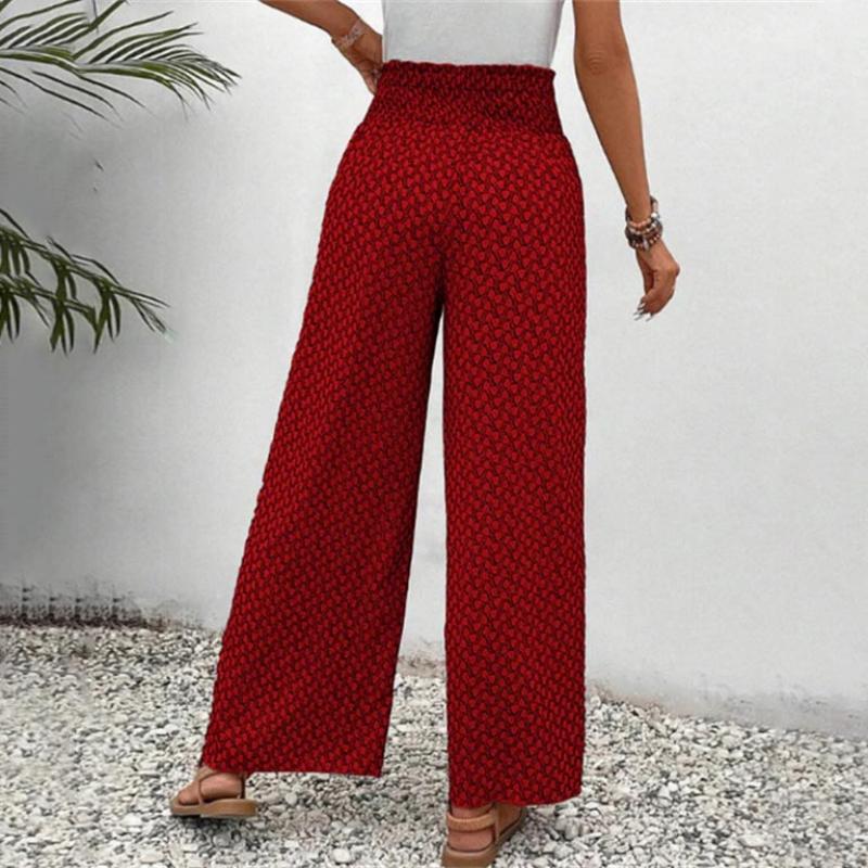 maisonnox® | Casual broek met wijde pijpen