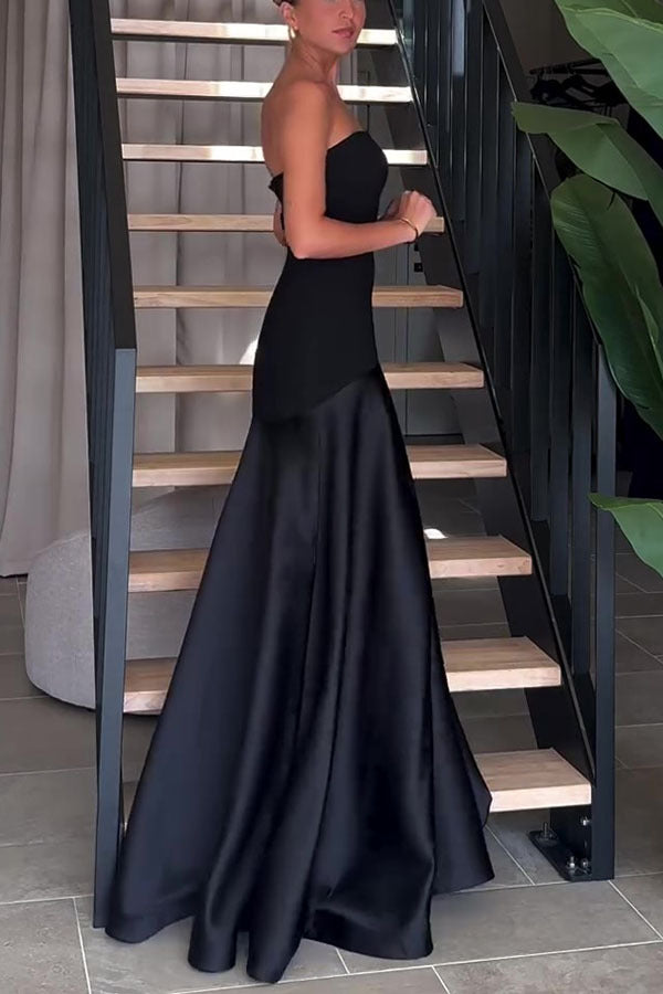 MaisonNox®  | Strapless jurk die je vrouwelijkheid omarmt met elegantie en lichtheid