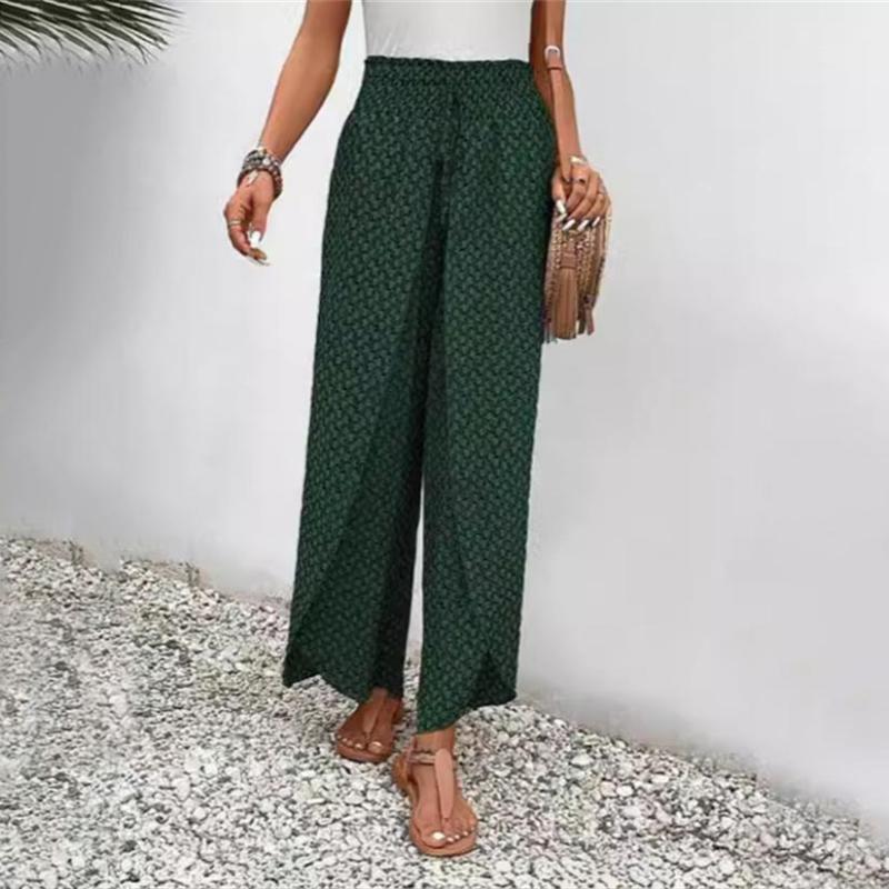 maisonnox® | Casual broek met wijde pijpen