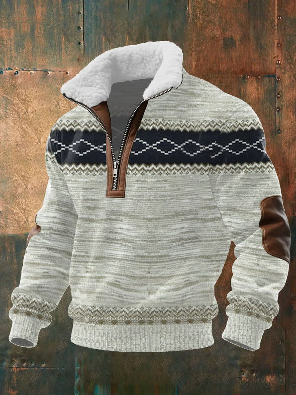 MaisonNox® | RITSSWEATER MET HOOGE Kraag EN VOERING | RITSSWEATER MET HOOGE Kraag EN VOERING