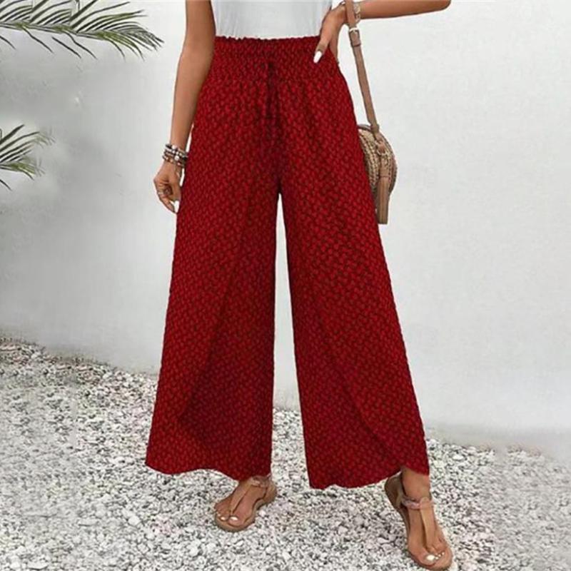maisonnox® | Casual broek met wijde pijpen
