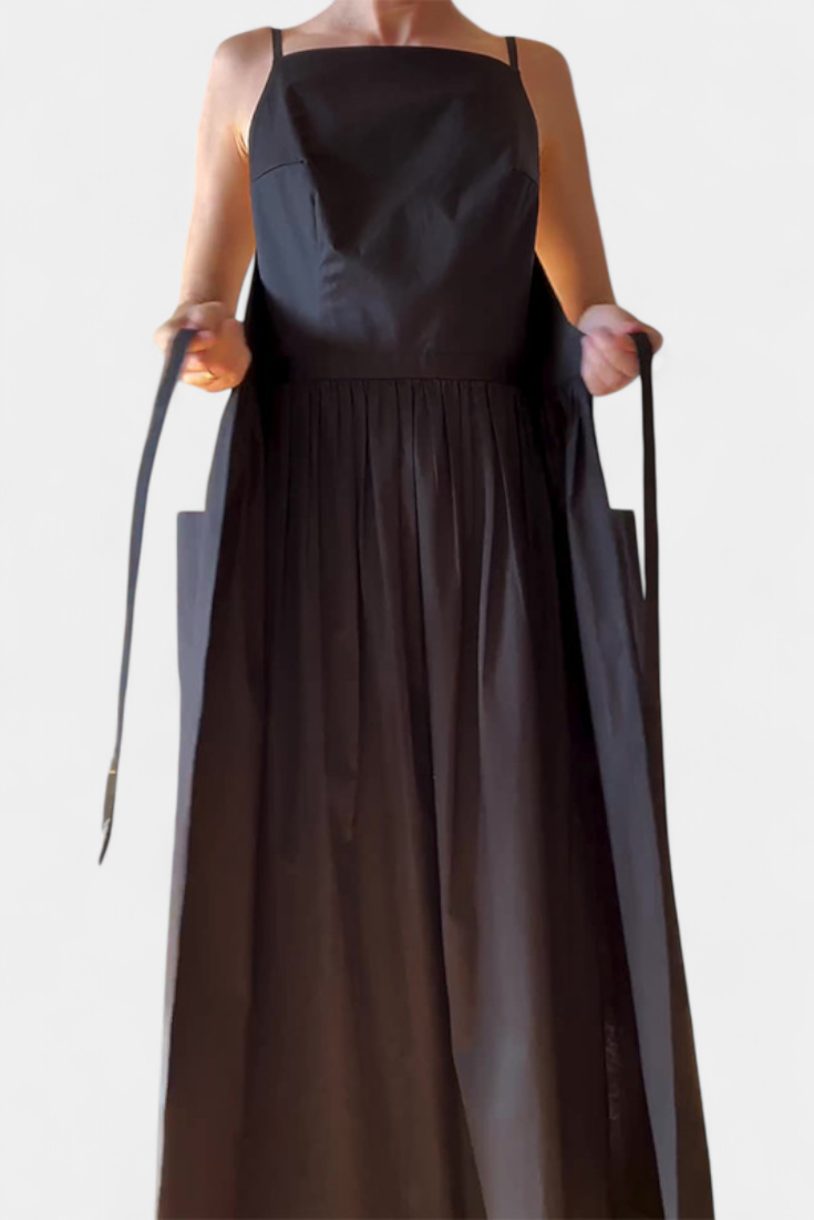 MaisonNox® | Lange Jurk met Verstelbare Lussen voor Romantische Stijl en Zomerse Comfort