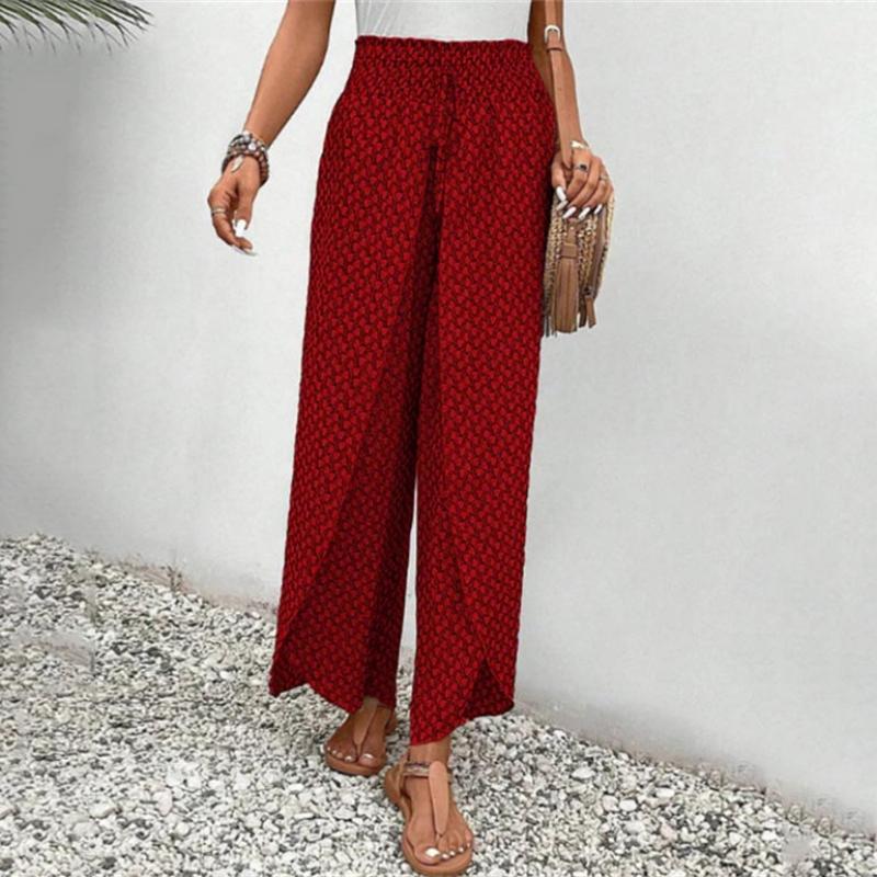 maisonnox® | Casual broek met wijde pijpen