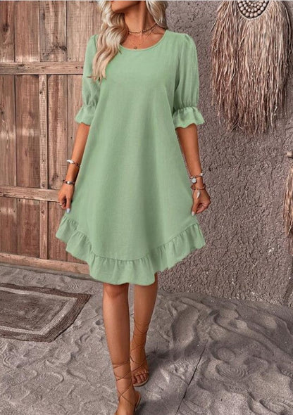 MaisonNox® | Midi-jurk met Flatterende Lijn en Veelzijdige Elegantie voor Dag en Nacht