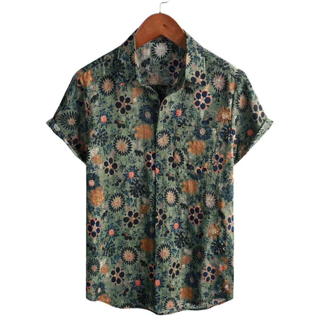 MaisonNox® | Katoenen Hawaii Overhemd met Korte Mouwen