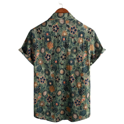 MaisonNox® | Katoenen Hawaii Overhemd met Korte Mouwen