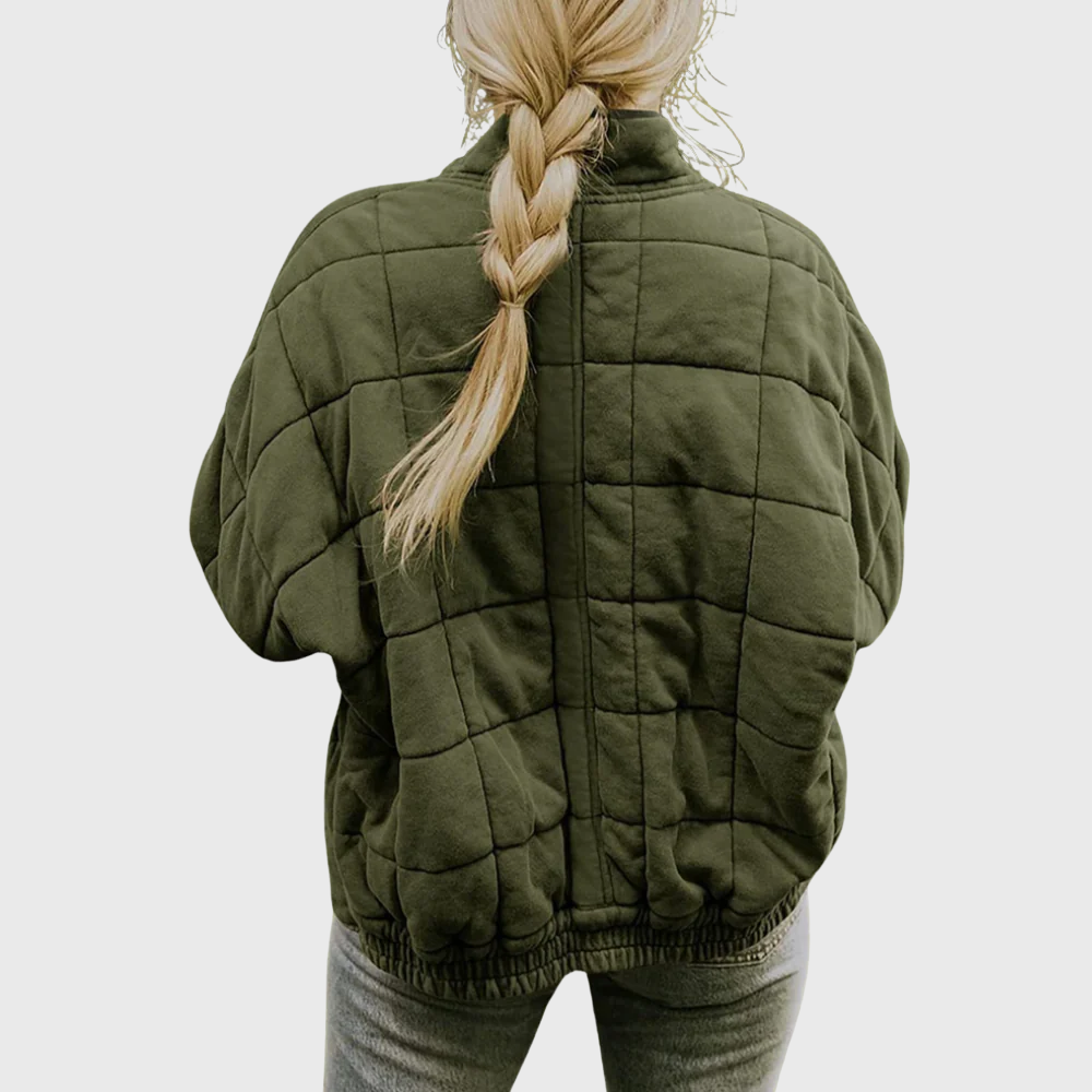 MaisonNox® | Gewatteerde jas met een elegante oversized pasvorm