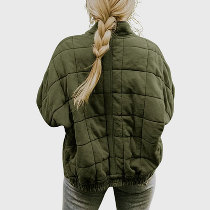 MaisonNox® | Gewatteerde jas met een elegante oversized pasvorm