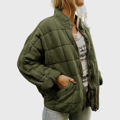 MaisonNox® | Gewatteerde jas met een elegante oversized pasvorm