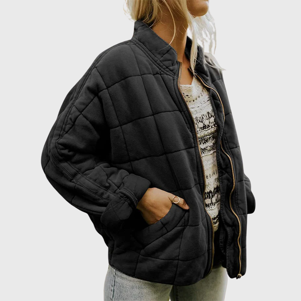 MaisonNox® | Gewatteerde jas met een elegante oversized pasvorm