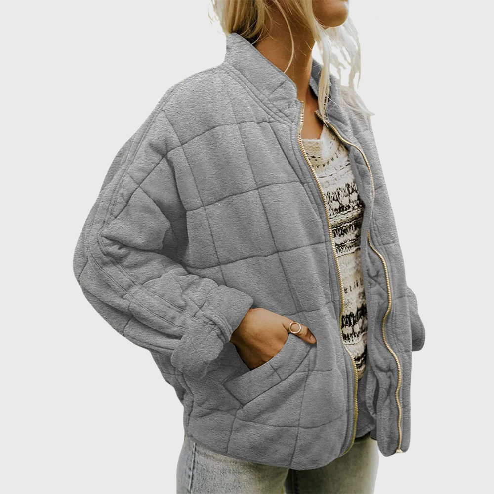 MaisonNox® | Gewatteerde jas met een elegante oversized pasvorm