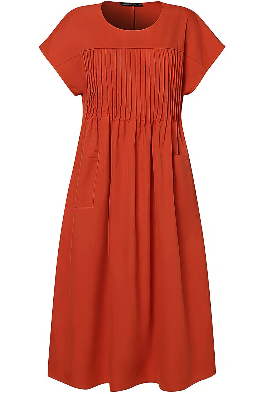 maisonnox® | Terracottakleurige Midi Jurk