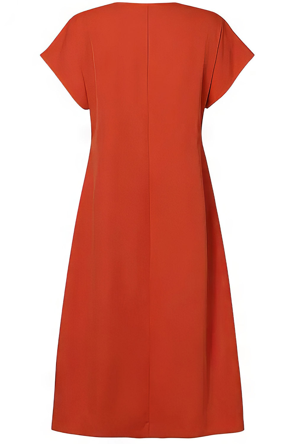 maisonnox® | Terracottakleurige Midi Jurk