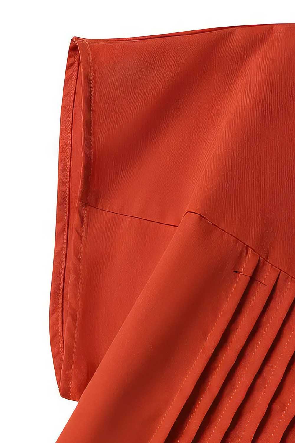 maisonnox® | Terracottakleurige Midi Jurk