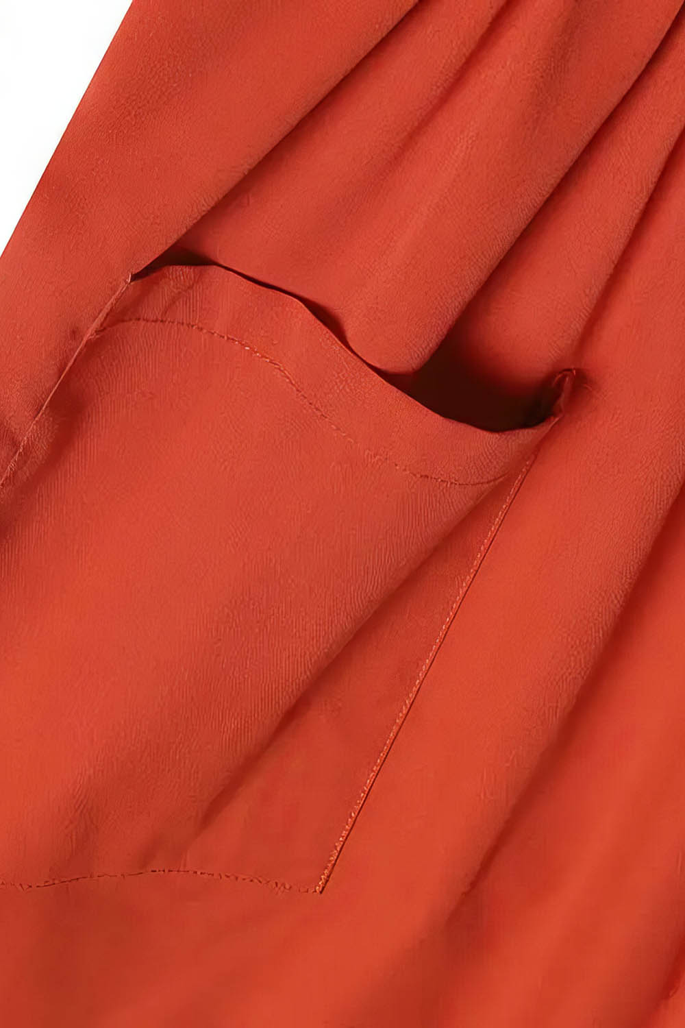 maisonnox® | Terracottakleurige Midi Jurk