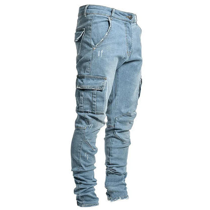 MaisonNox® | Cargo Street Elastic Jeans