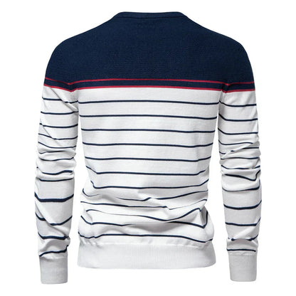 MaisonNox®| Herentrui met Strepen voor Comfort en Tijdloze Stijl