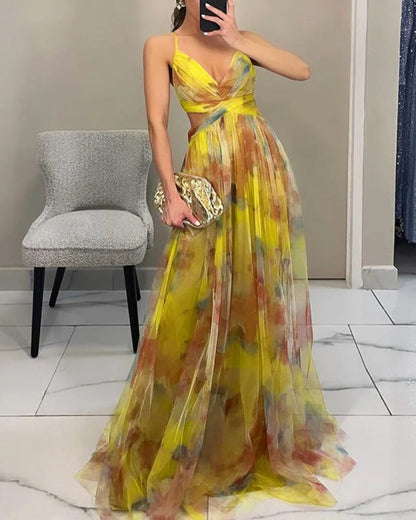 maisonnox® | Betoverende maxi-jurk met bloemenprint