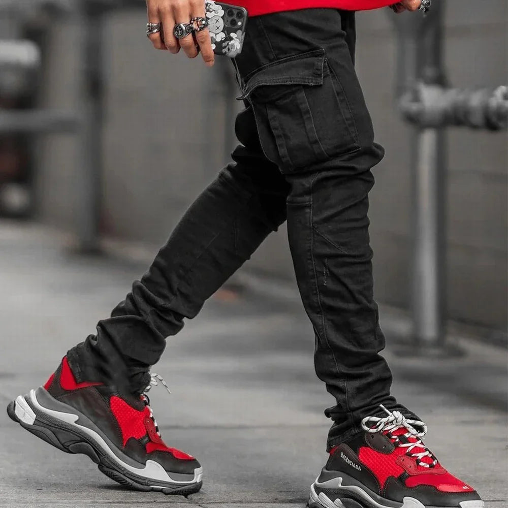 MaisonNox® | Cargo Street Elastic Jeans