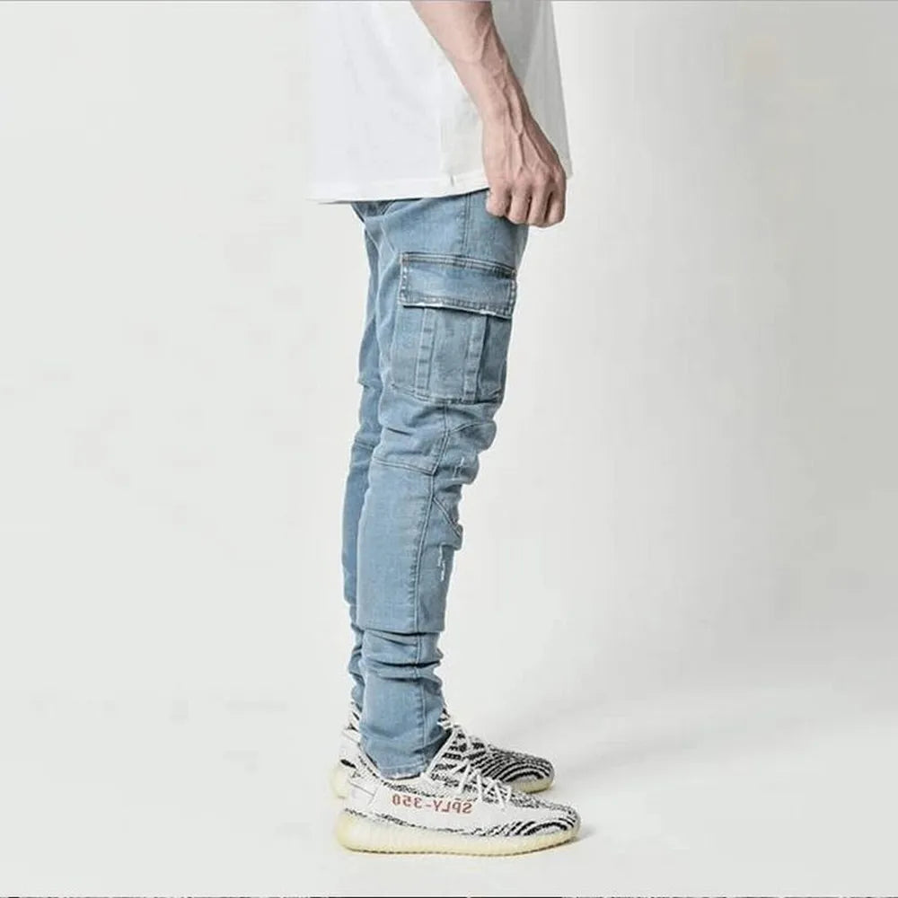 MaisonNox® | Cargo Street Elastic Jeans