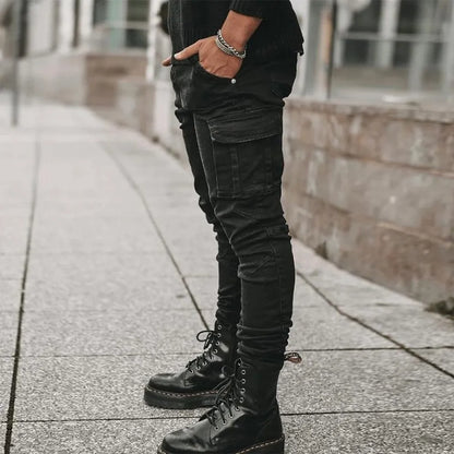MaisonNox® | Cargo Street Elastic Jeans