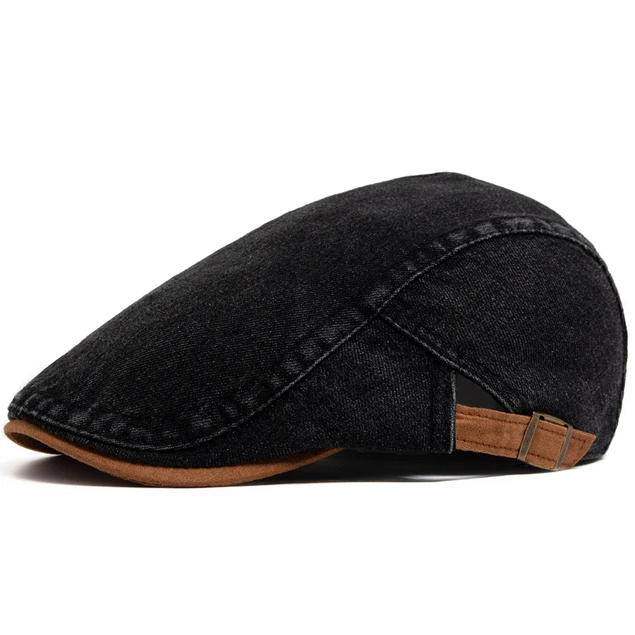 maisonnox® | Premium Denim Flat Cap (tijdelijk 1+1 gratis)