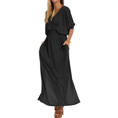 MaisonNox® | Lange Vloeiende Jurk met Unieke Stijl voor Elke Gelegenheid