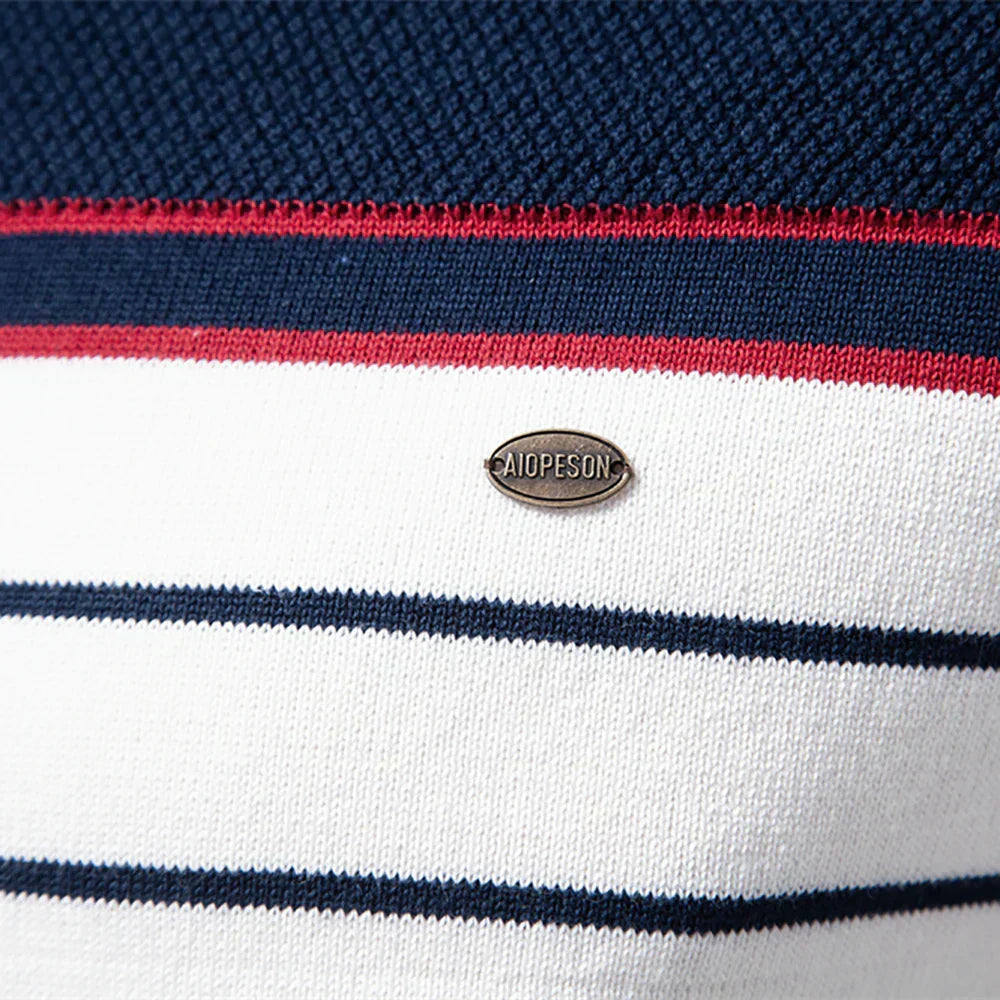 MaisonNox®| Herentrui met Strepen voor Comfort en Tijdloze Stijl