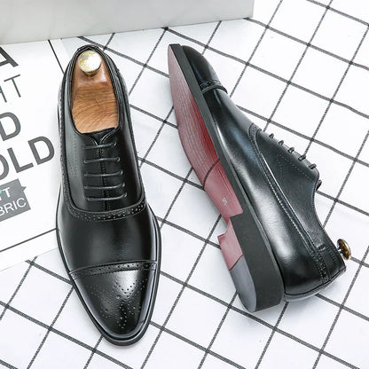 MaisonNox® | Oxford Schoen voor Heren met Rode Zool en Tijdloze Klasse