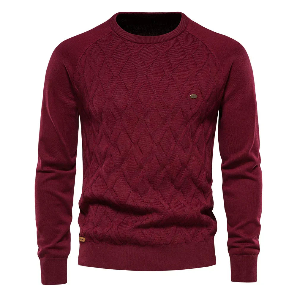 MaisonNox®| Herenpullover met Ruitpatroon