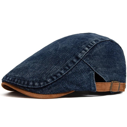 maisonnox® | Premium Denim Flat Cap (tijdelijk 1+1 gratis)
