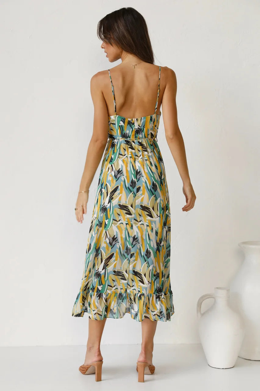 MaisonNox® | Gedrukt Zomerjurk met Frisse Comfort en Zonnige Stijl voor Vrije Dagen