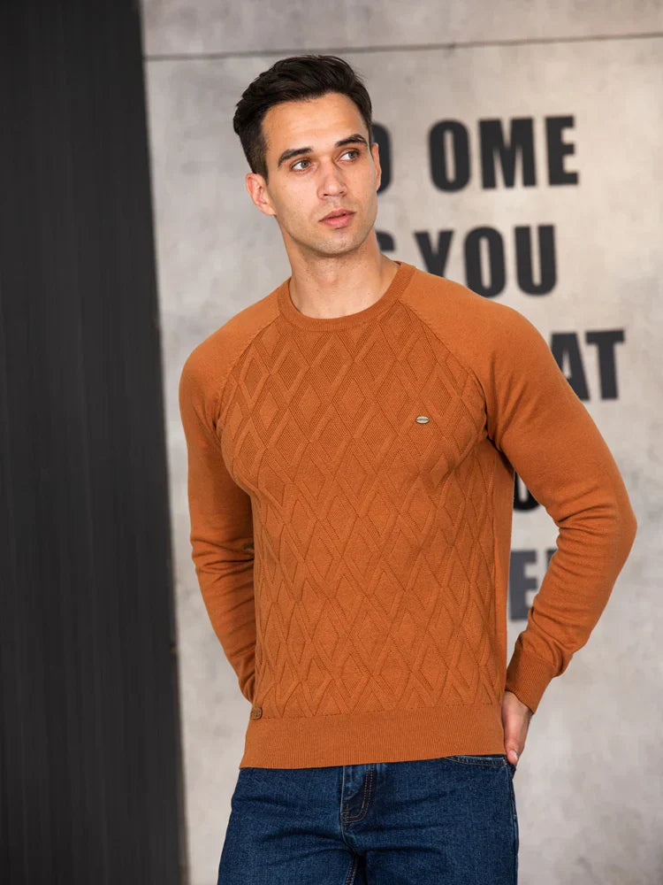 MaisonNox®| Herenpullover met Ruitpatroon